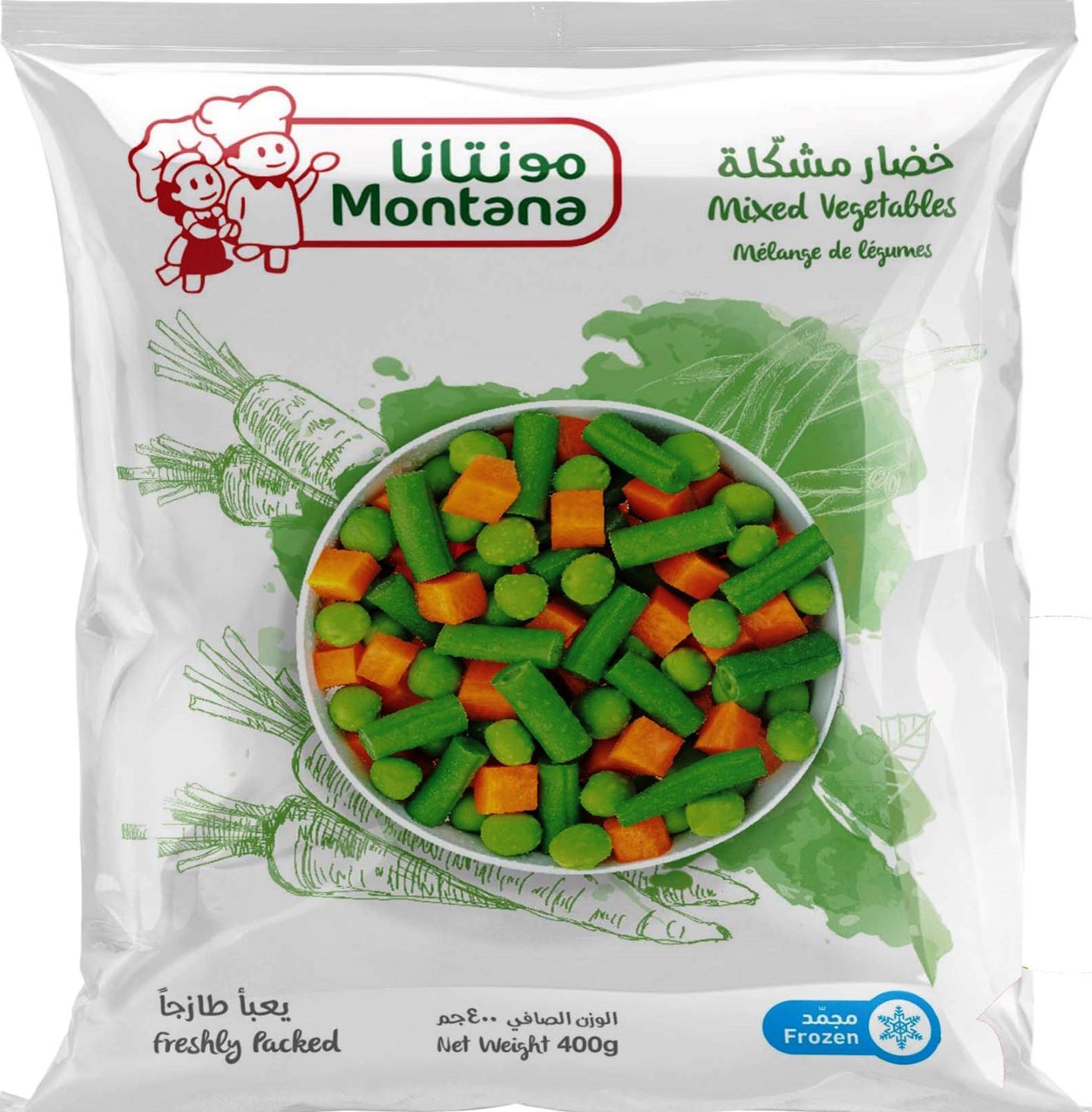 خضار مشكلة مونتانا 400 جرام