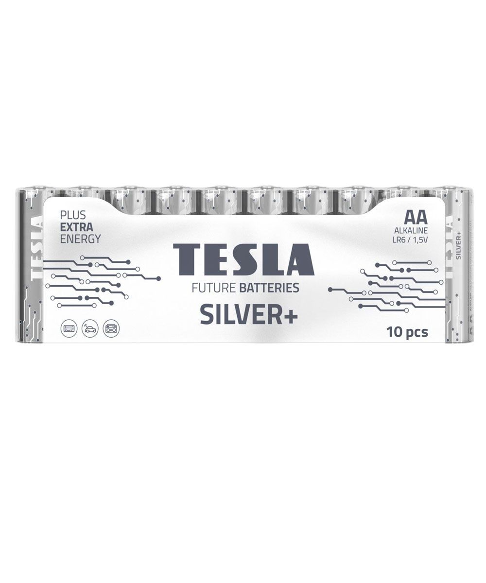بطاريات Tesla Silver+ AA، 10 قطع