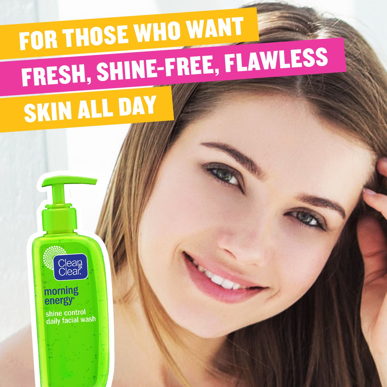 Clean & Clear Morning Energy Shine Control Daily Face Wash, 150ml - 12
