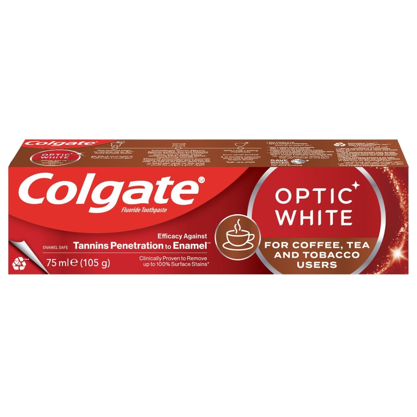 colgate optic white tea coffee and tobacco users toothpaste Pro Series Stain Prevention - - Tube The toothpaste also has a refreshing mint flavor that leaves your breath feeling fresh and clean Colgate Optic White Whitening Toothpaste