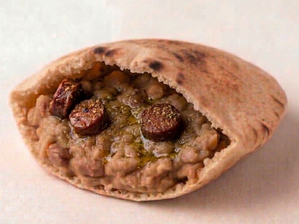 Foul with Sausage Sandwich