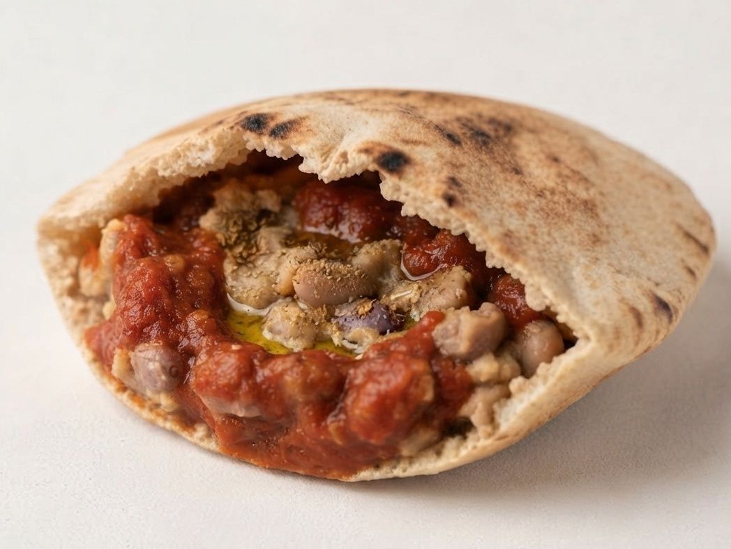 Foul with Sauce Sandwich