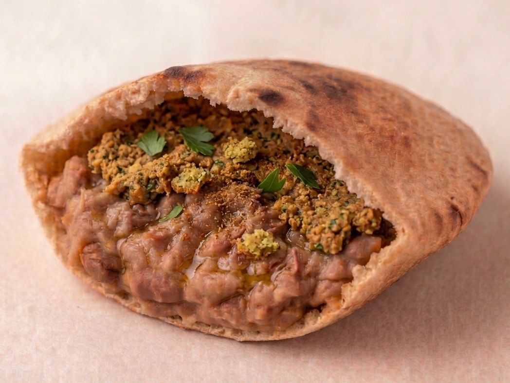 Foul and Falafel Mix Sandwich