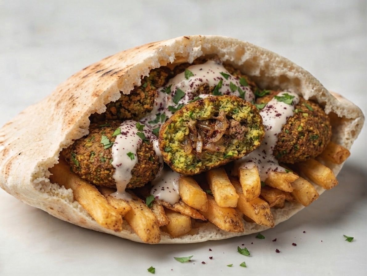 Potato-Stuffed Falafel Sandwich