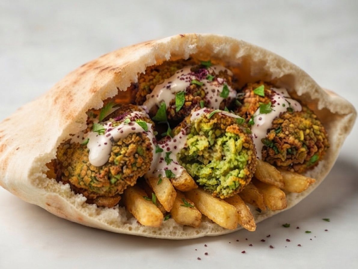 Falafel Sandwich with Potatoes