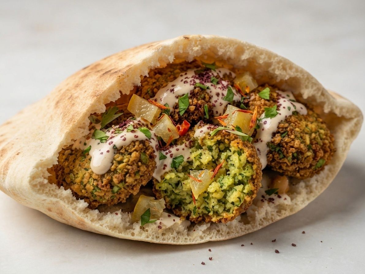 Pickled Lemon Falafel Sandwich