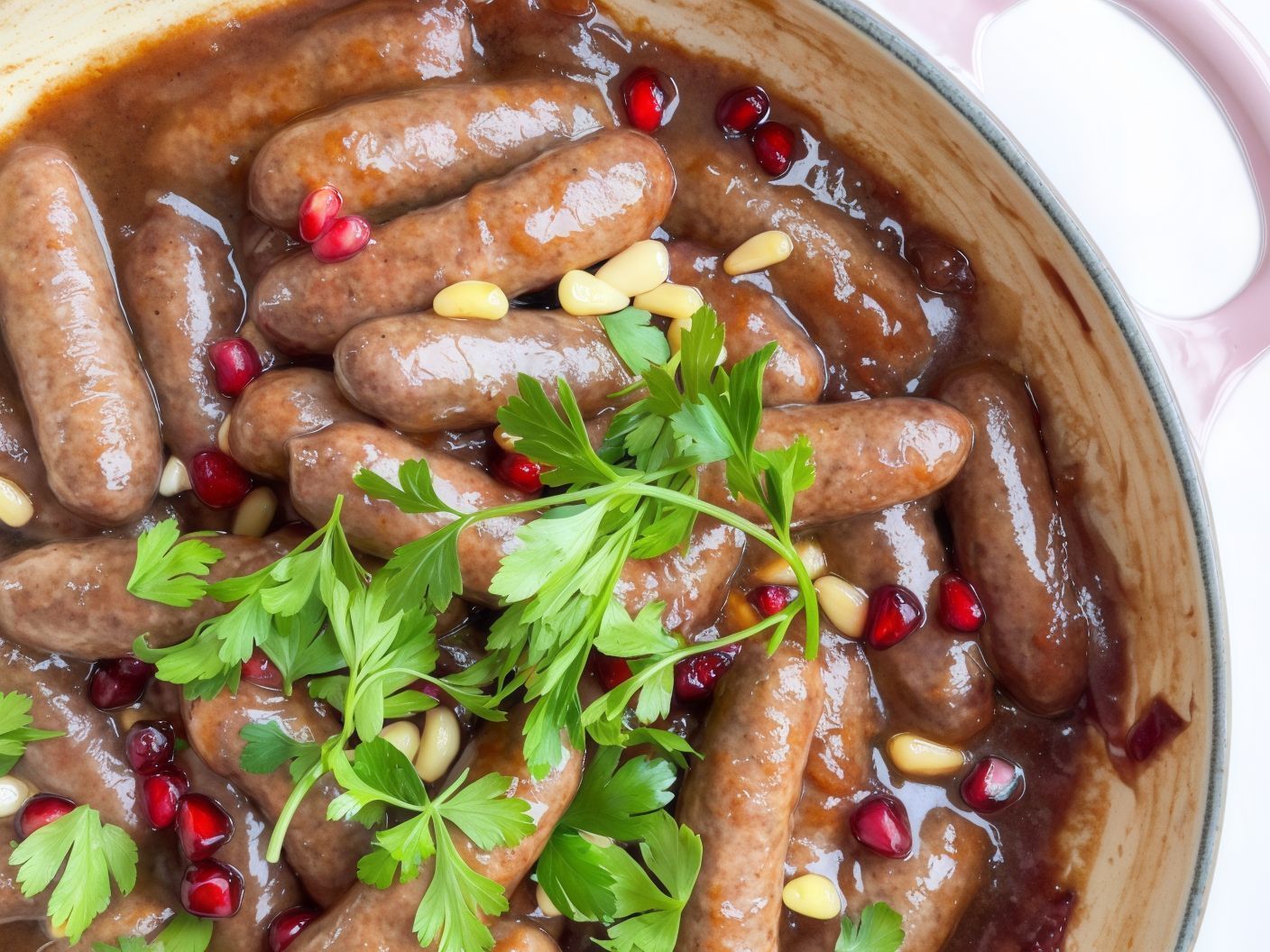 Sausage With Pomegranate Molasses
