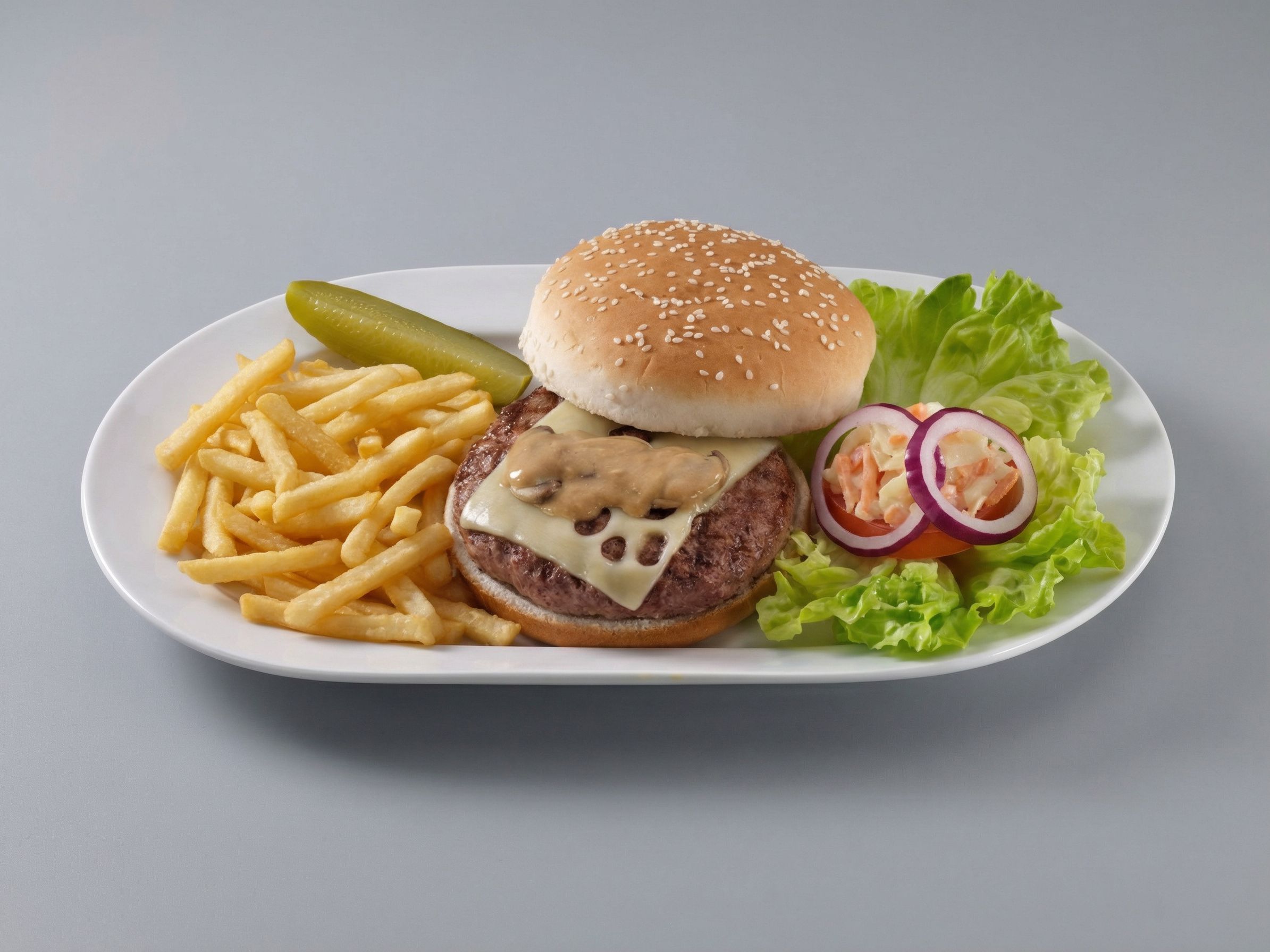 Swiss And Mushroom Sandwich