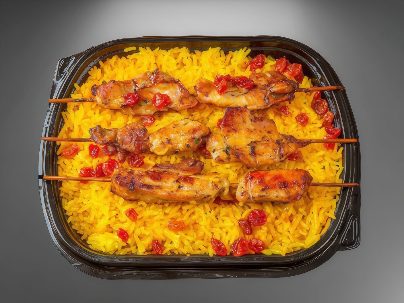 Quarter kilo Shish Tawook with rice