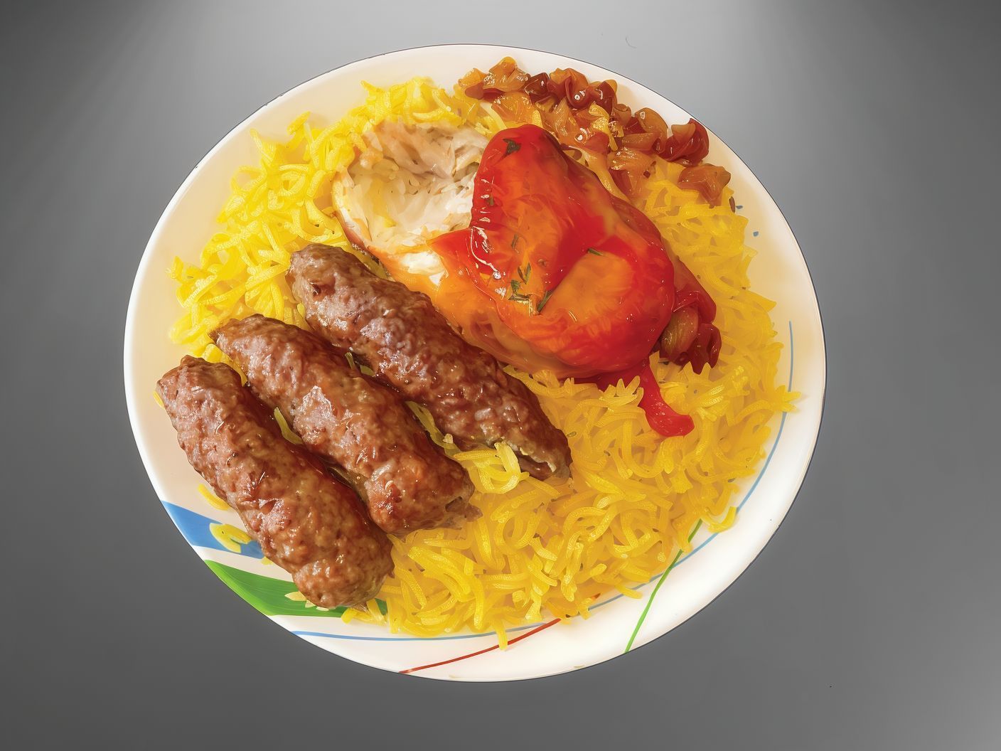 3 Kofta Pieces with Quarter Mandi Chicken Breast and Rice