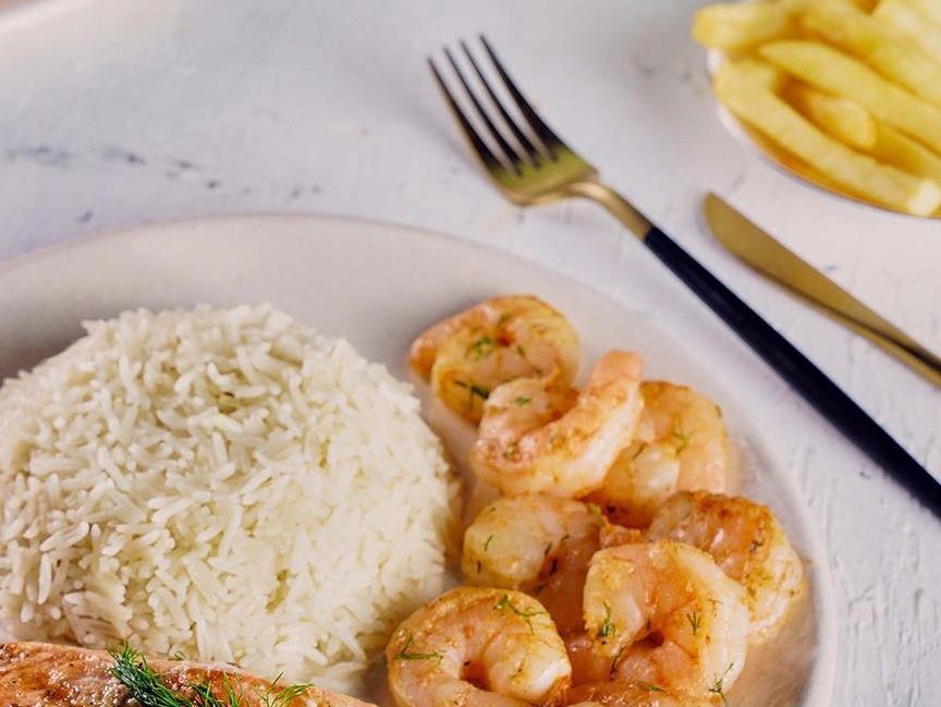 Sautéed shrimp