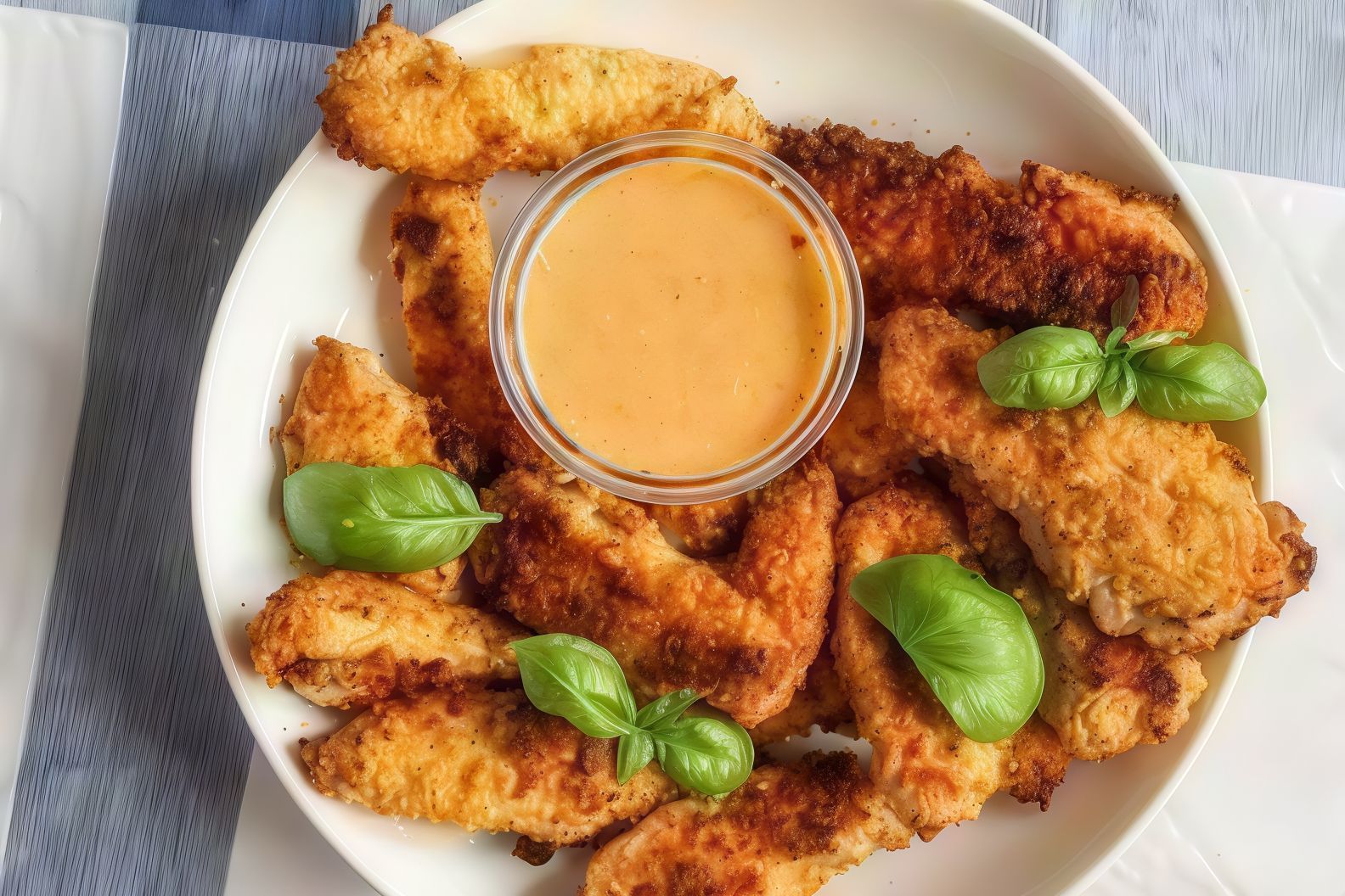 Chicken Strips And Pomfret 3 Pieces