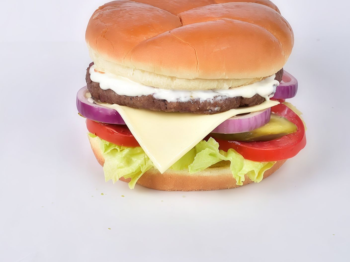 Social Burger With Cheese Sandwich