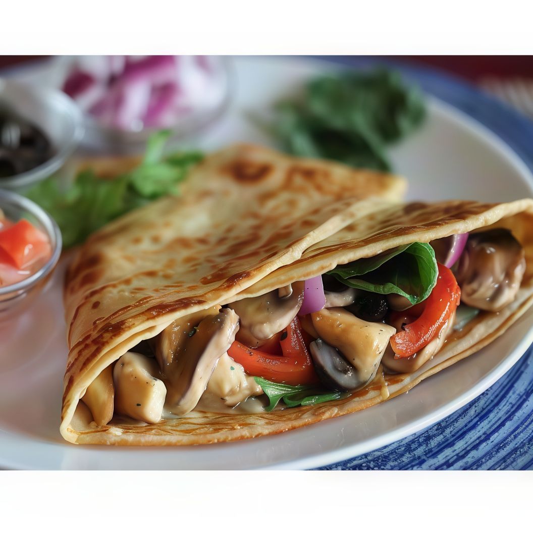 Chicken Mushroom Crepe