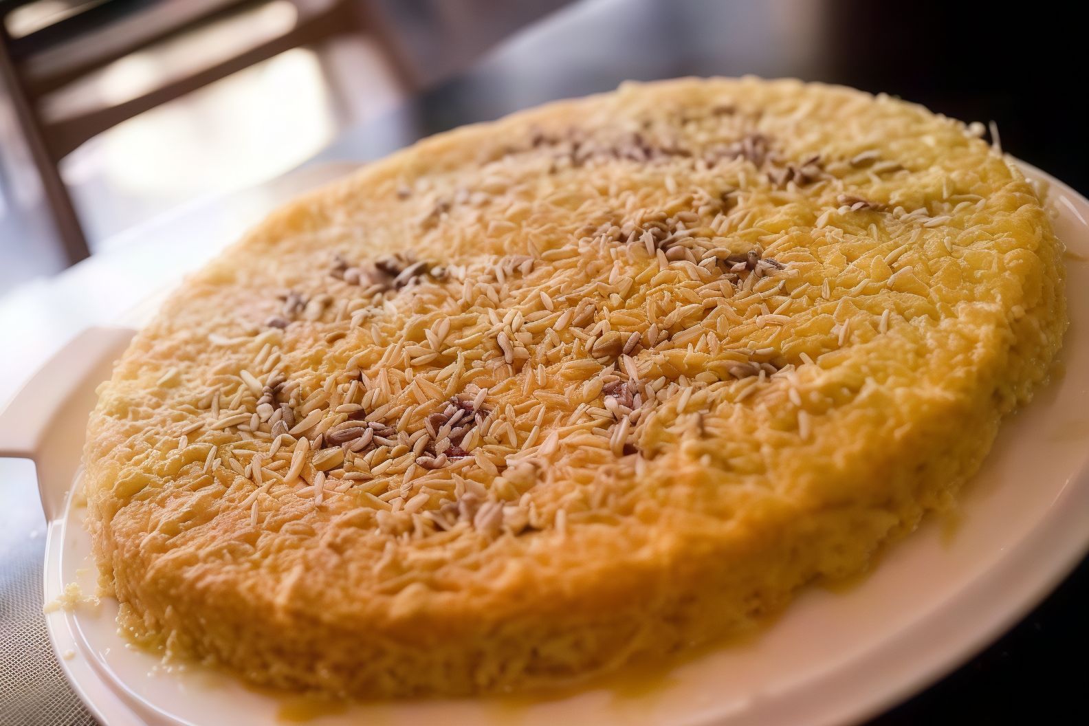 Konafa And Basbousa And Nuts Pie