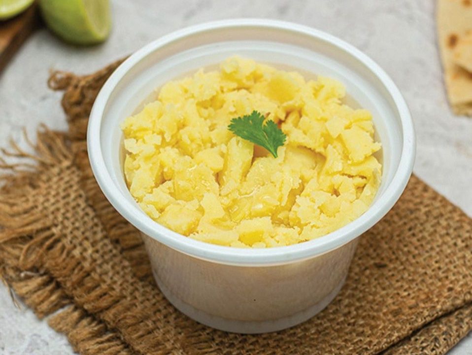 Potato Puree With Fried Eggs Box