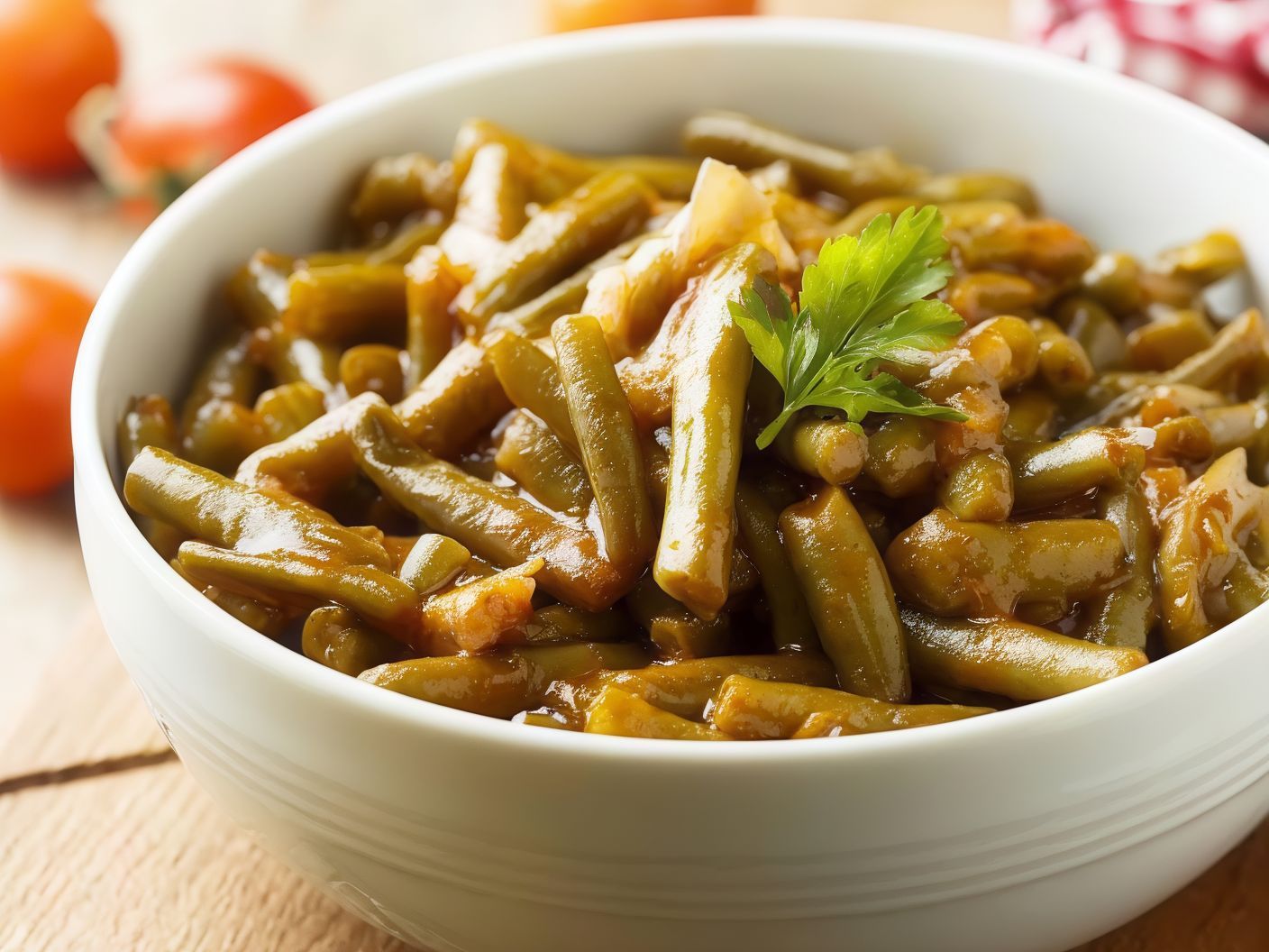 Green Beans with Meat Meal