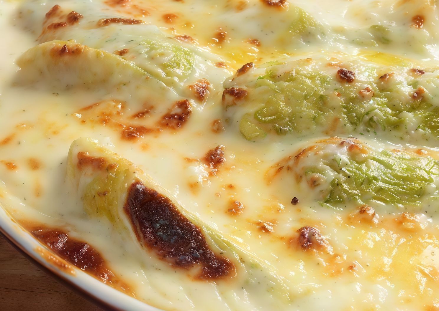 Zucchini With Bechamel And Minced Meat