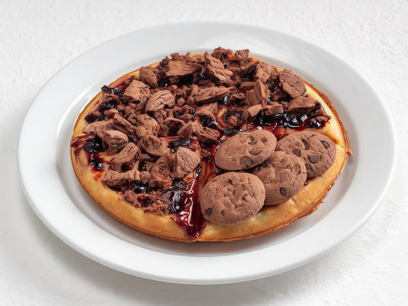 Blueberry and Cookies Waffle