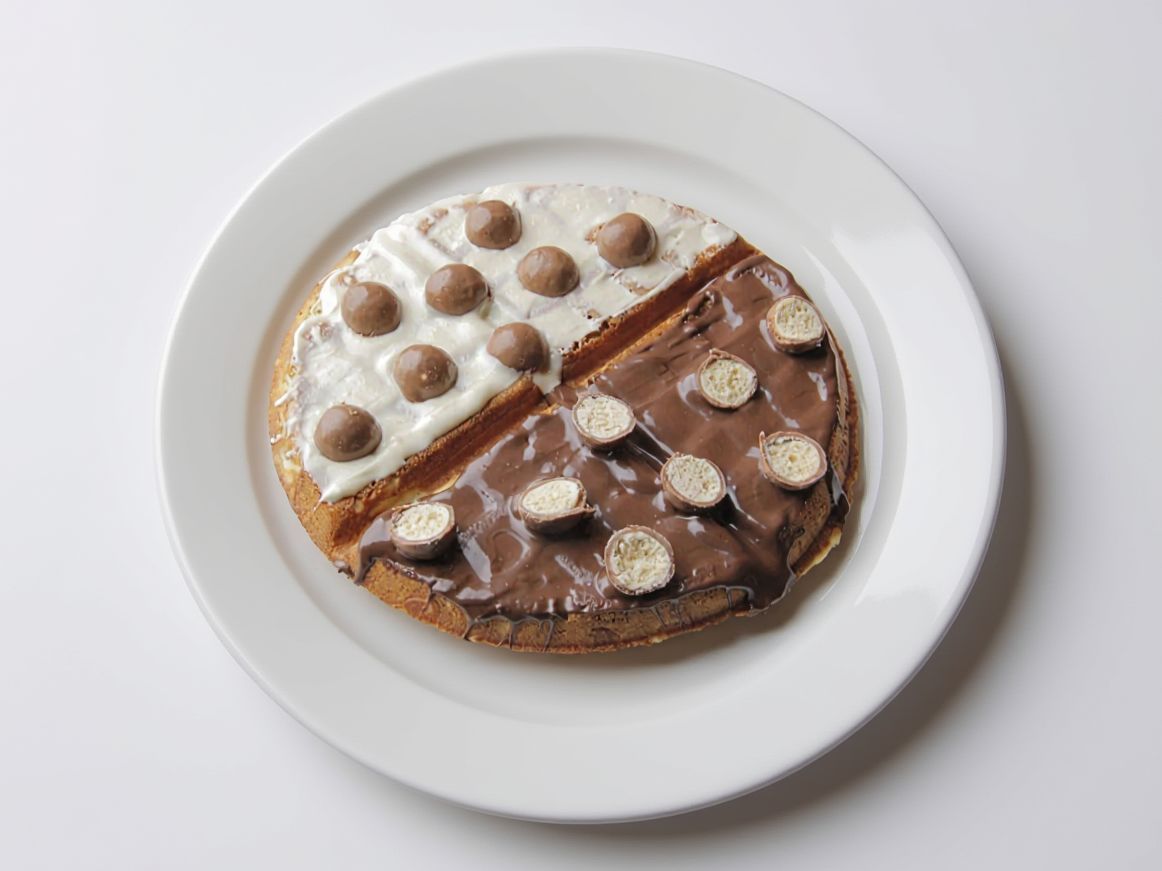 waffle black and white