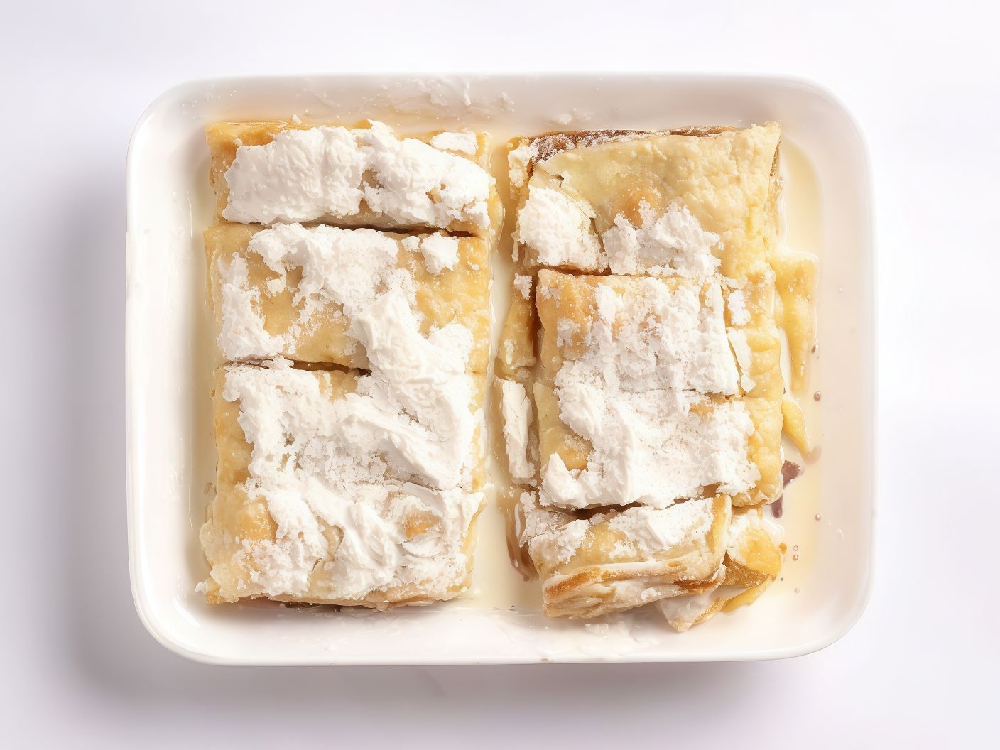 Sweet sugar and milk pie