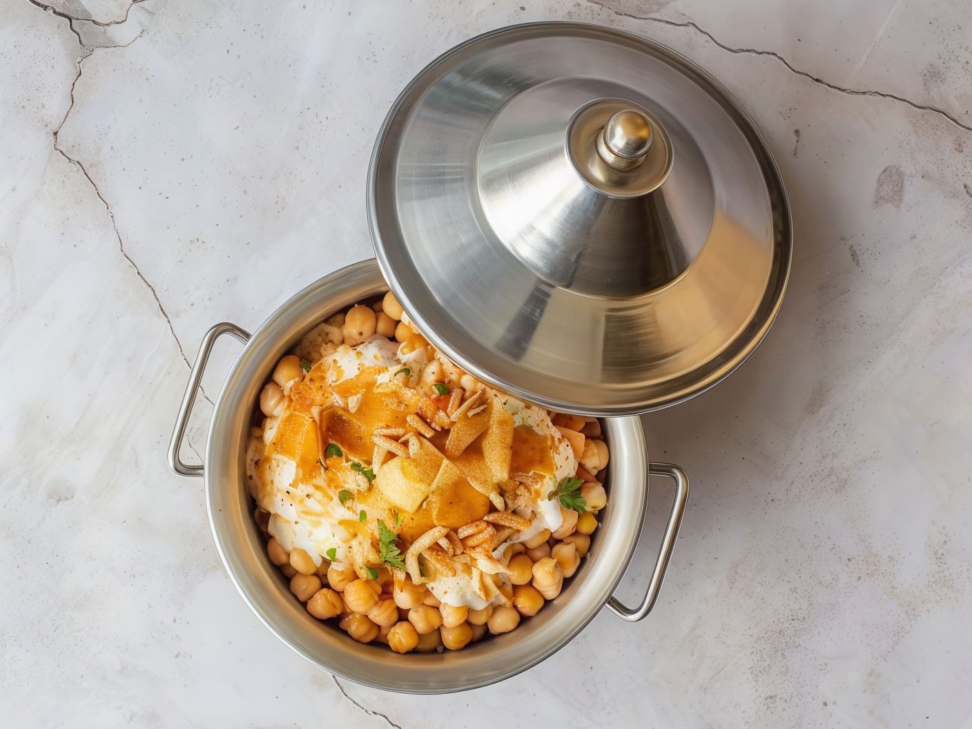 Meat With Chickpeas (Hommos) Fatteh