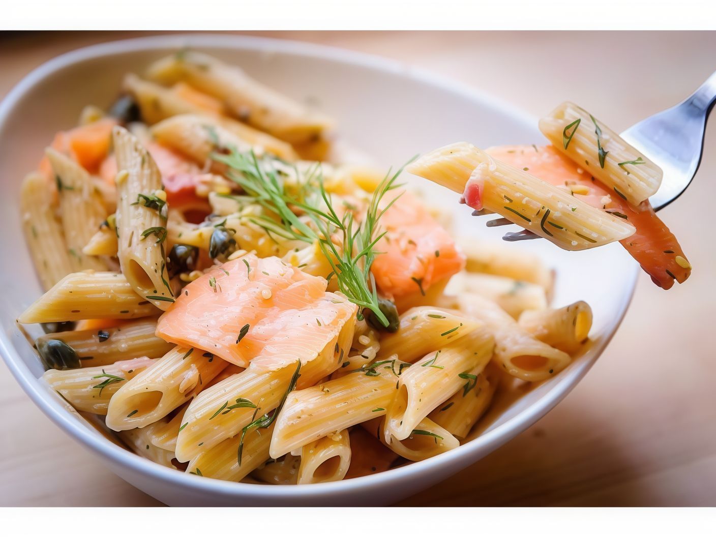 Smoked Salmon Penne Pasta