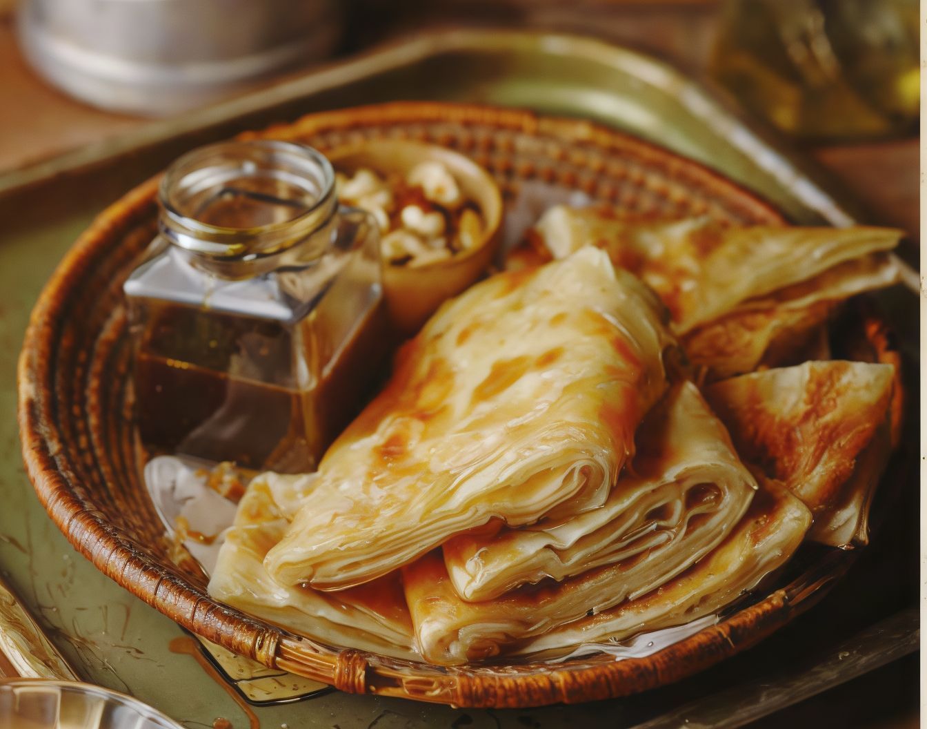 Feteer With Honey