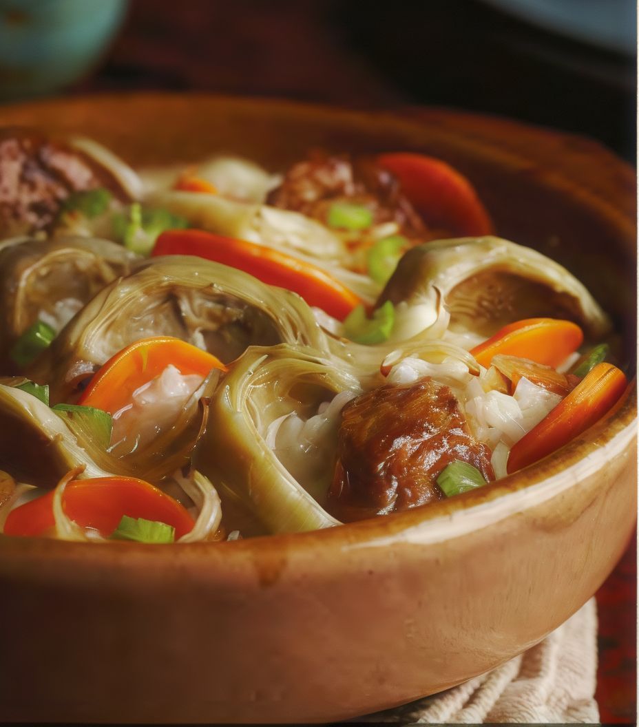 Artichokes With Veal Tagin