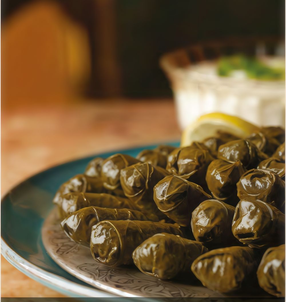 Vine Leaves With Yogurt And Mint