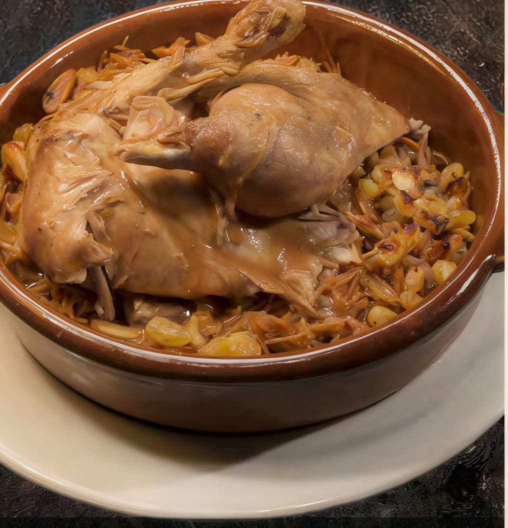 Roasted Duck With Shearia And Nuts