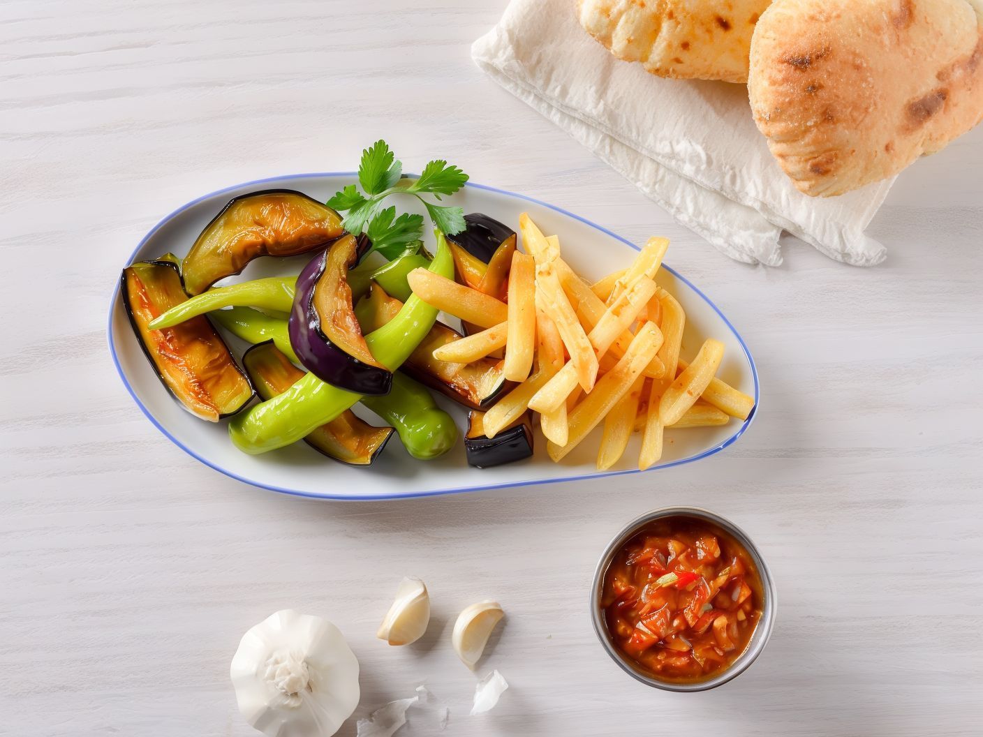 Fried Pepper And Eggplant Order