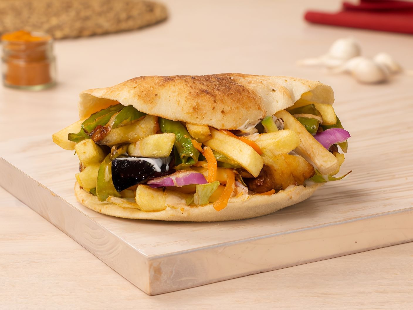 Tahabesh French Fries Sandwich