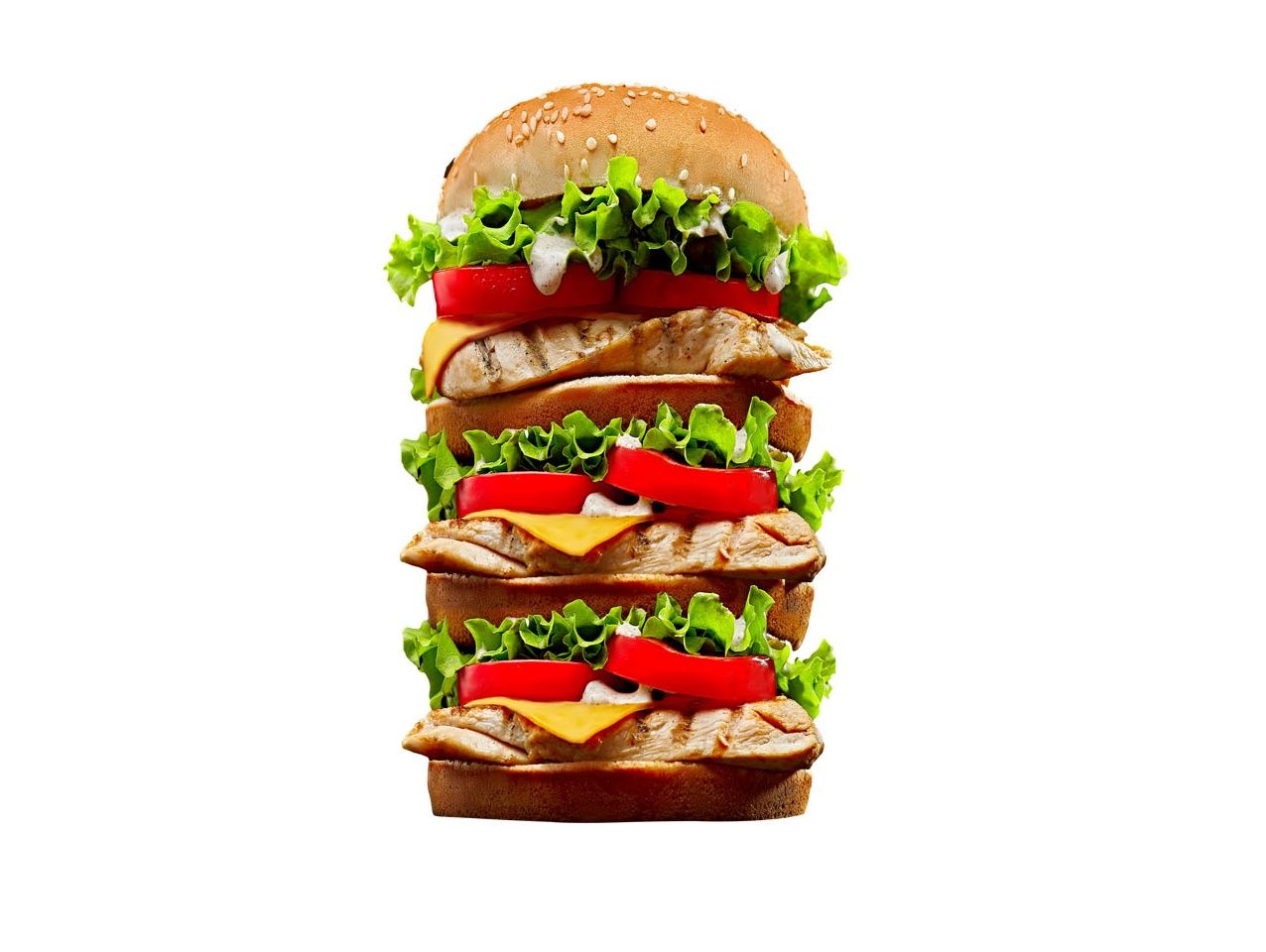 Triple Grilled Chicken Sandwich