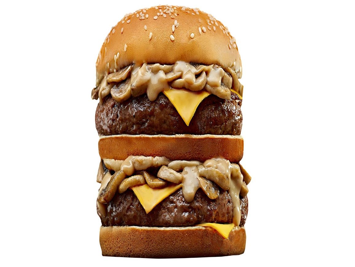 Double Mushroom Beef Burger