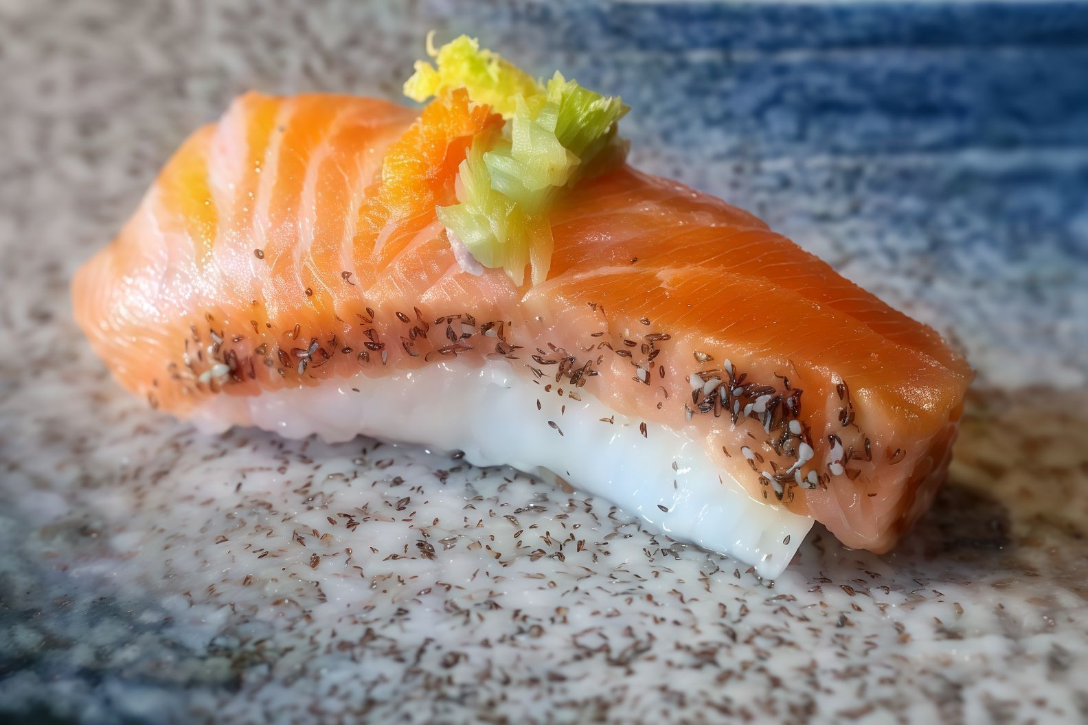 Tataki Salmon Nigiri