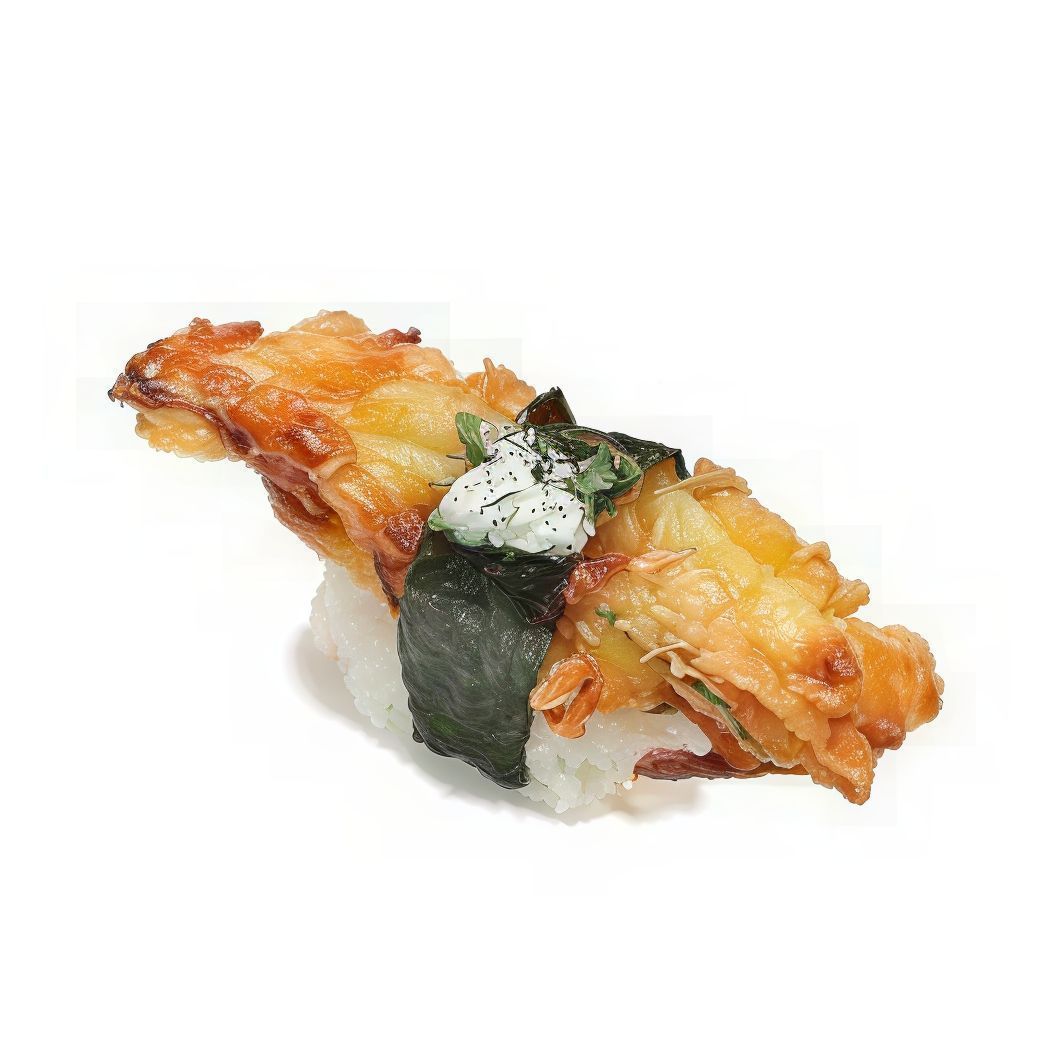 Kakiagi tempura vegetables Nigiri