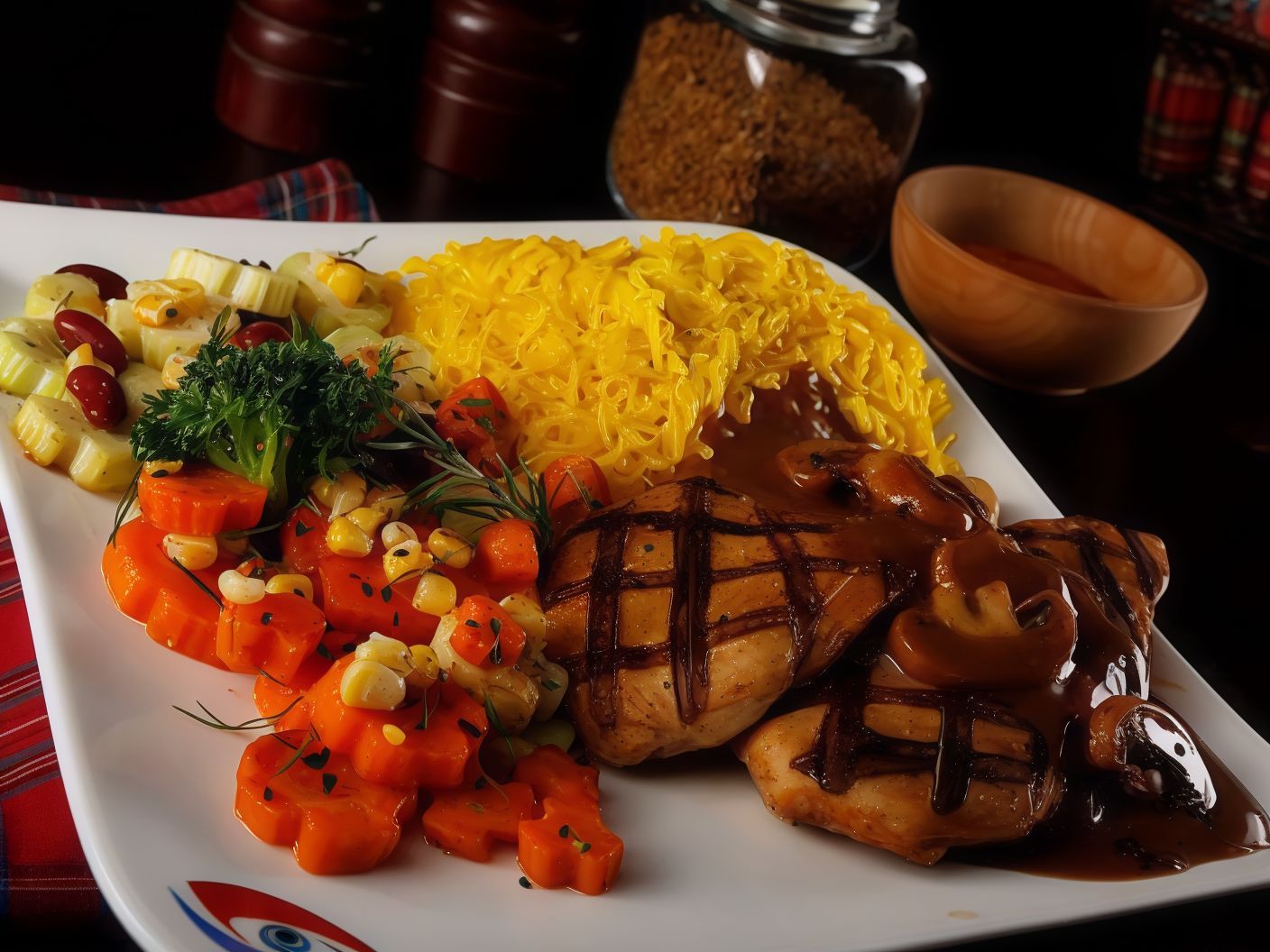 Grilled Chicken Breast Platter