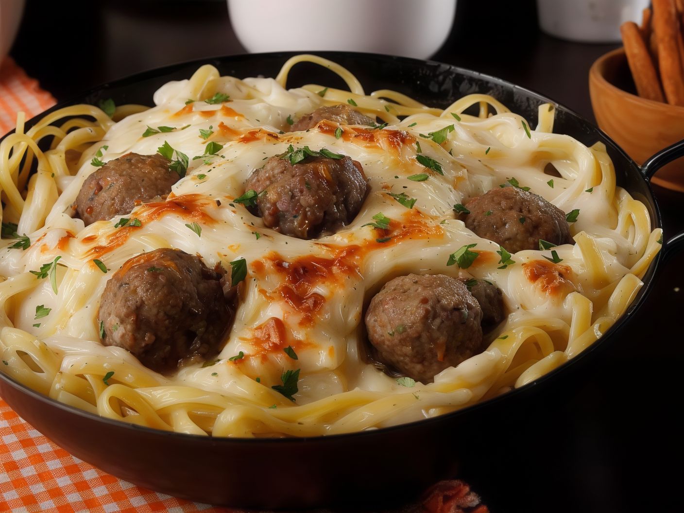 Pasta with Italian Meatballs