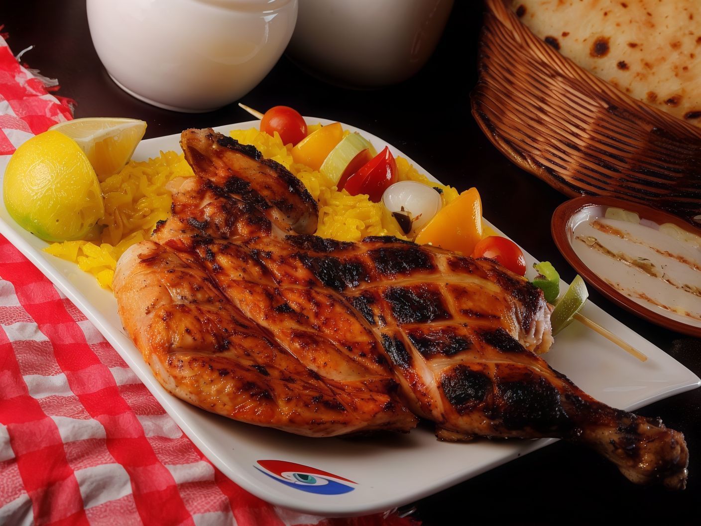 Grilled Half Chicken Plate
