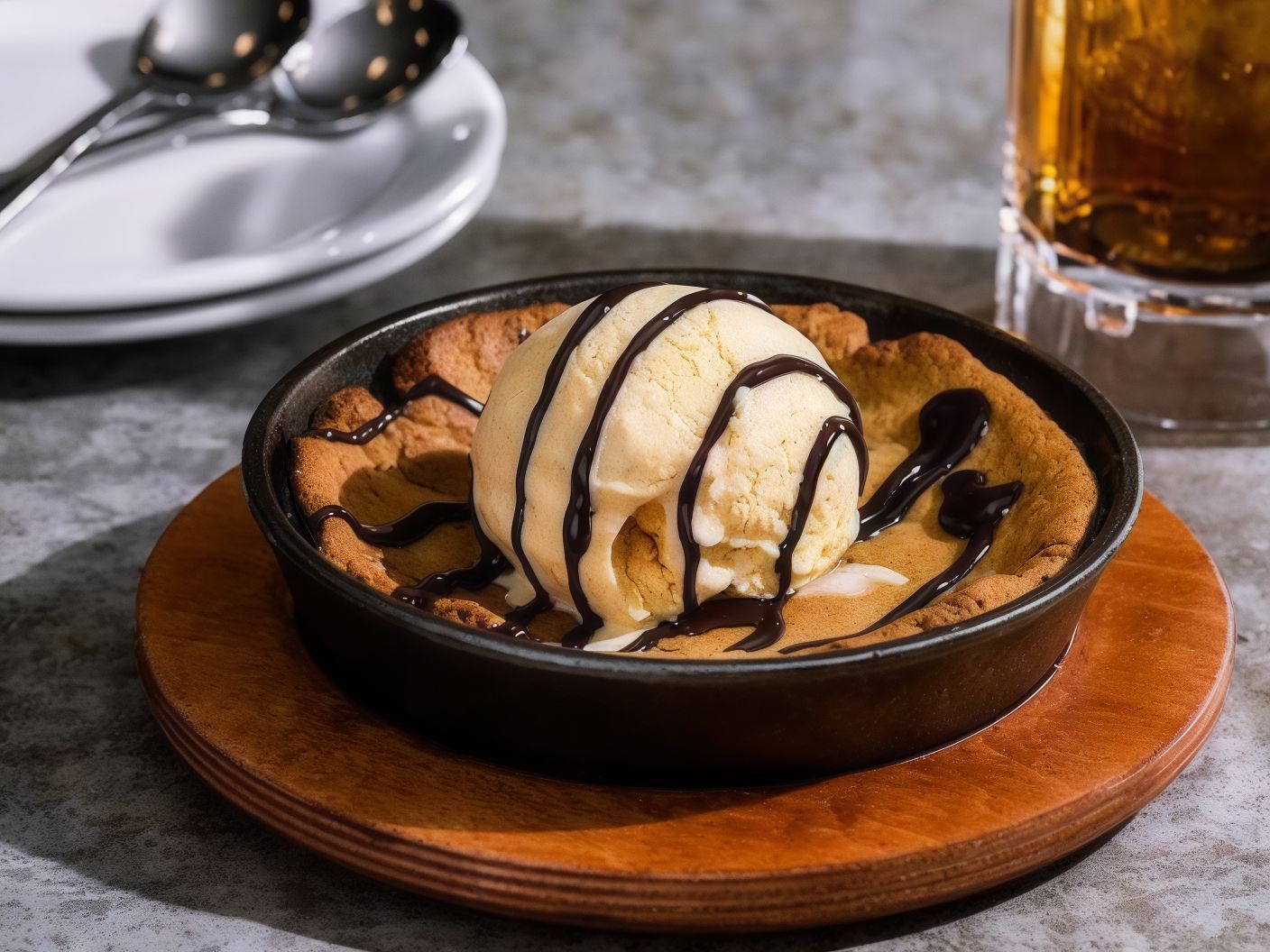 Skillet Chocolate Chip Cookie