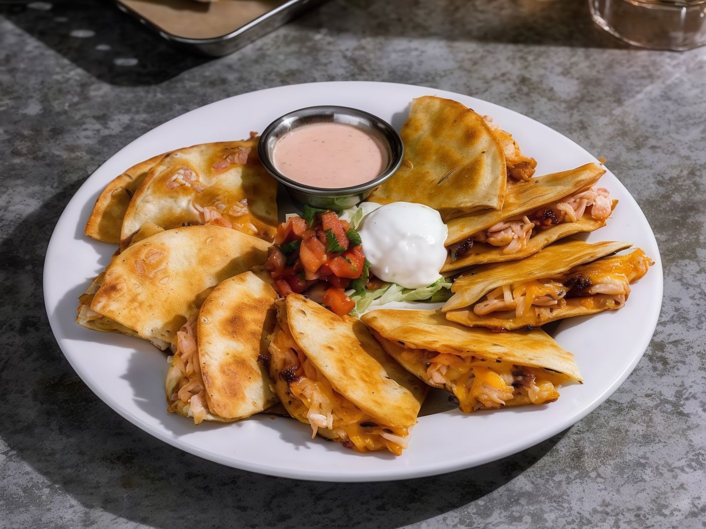 Chicken Beef Bacan Ranch Quesadilla