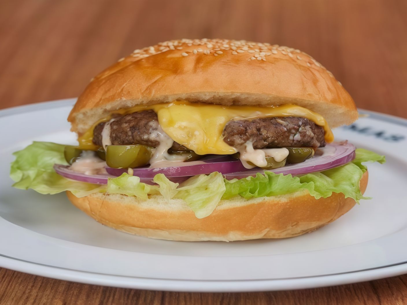 Burger Sandwich with Cheese