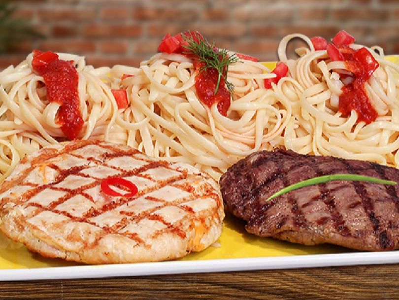 Beef Steak And Chicken Blue Ripple