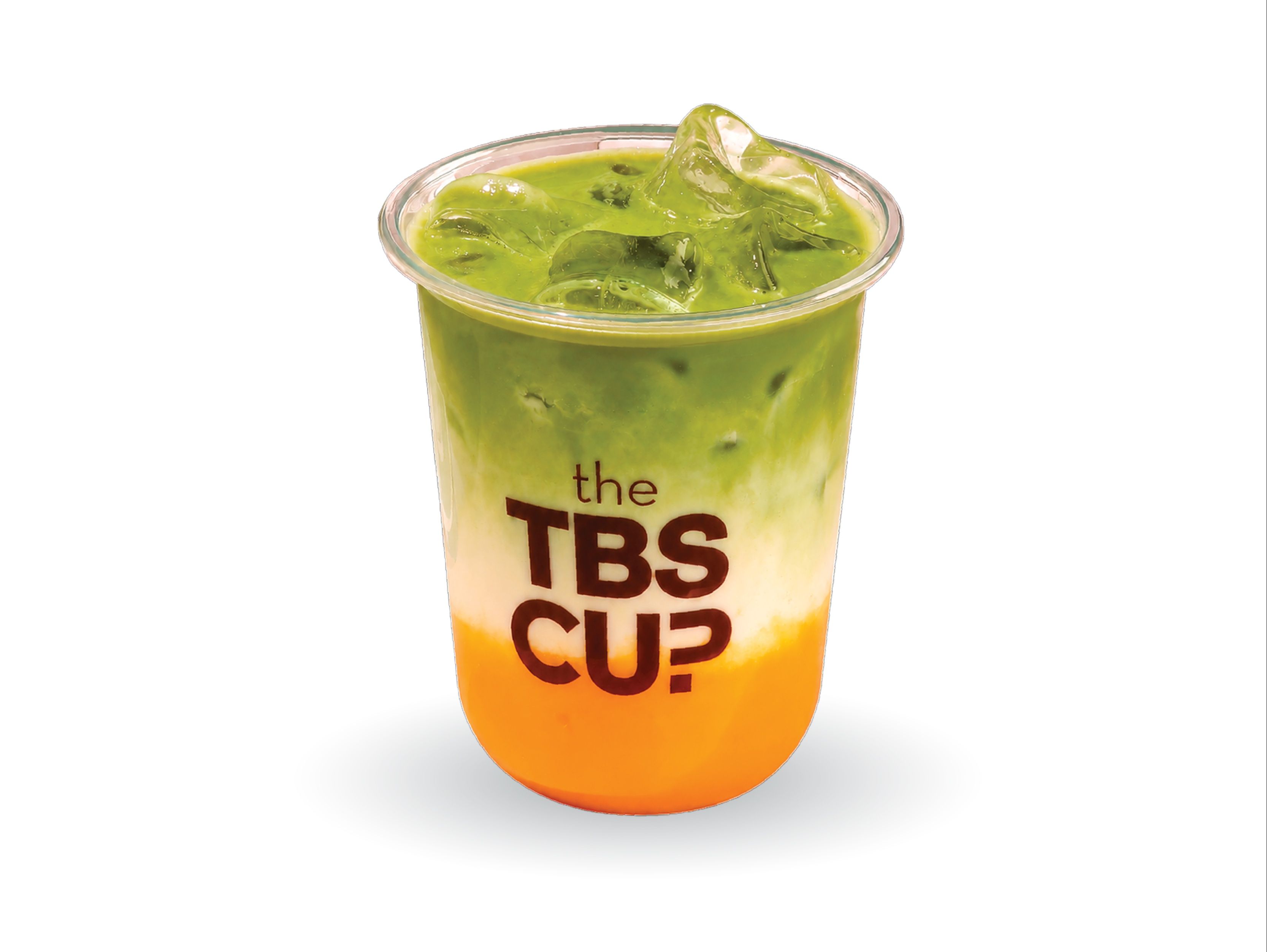 Iced Matcha With Mango And Coconut Milk
