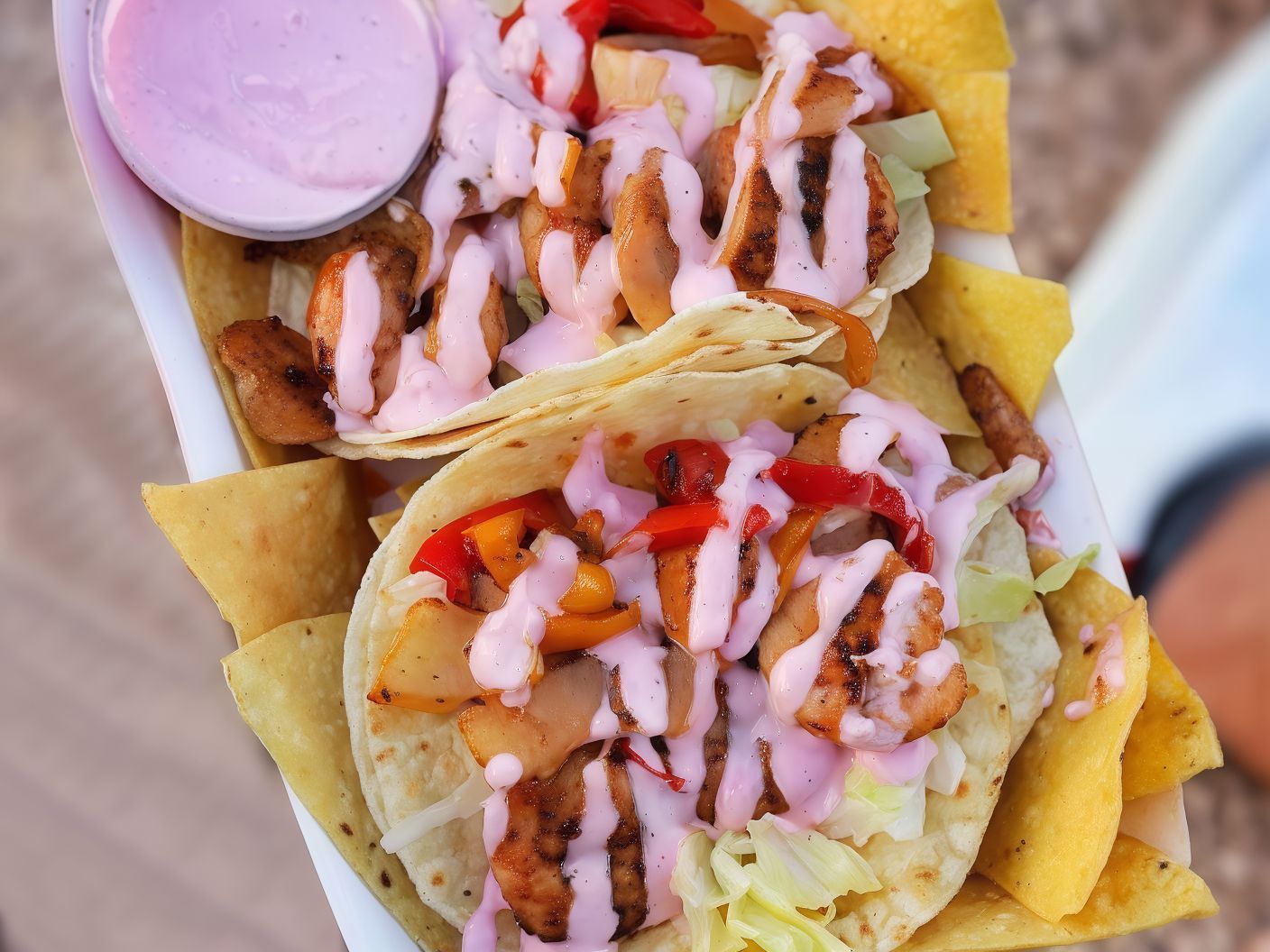 Double Grilled Chicken Taco