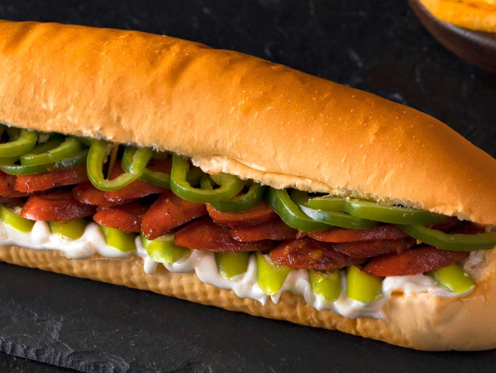 Large Mexican Sausage Sandwich
