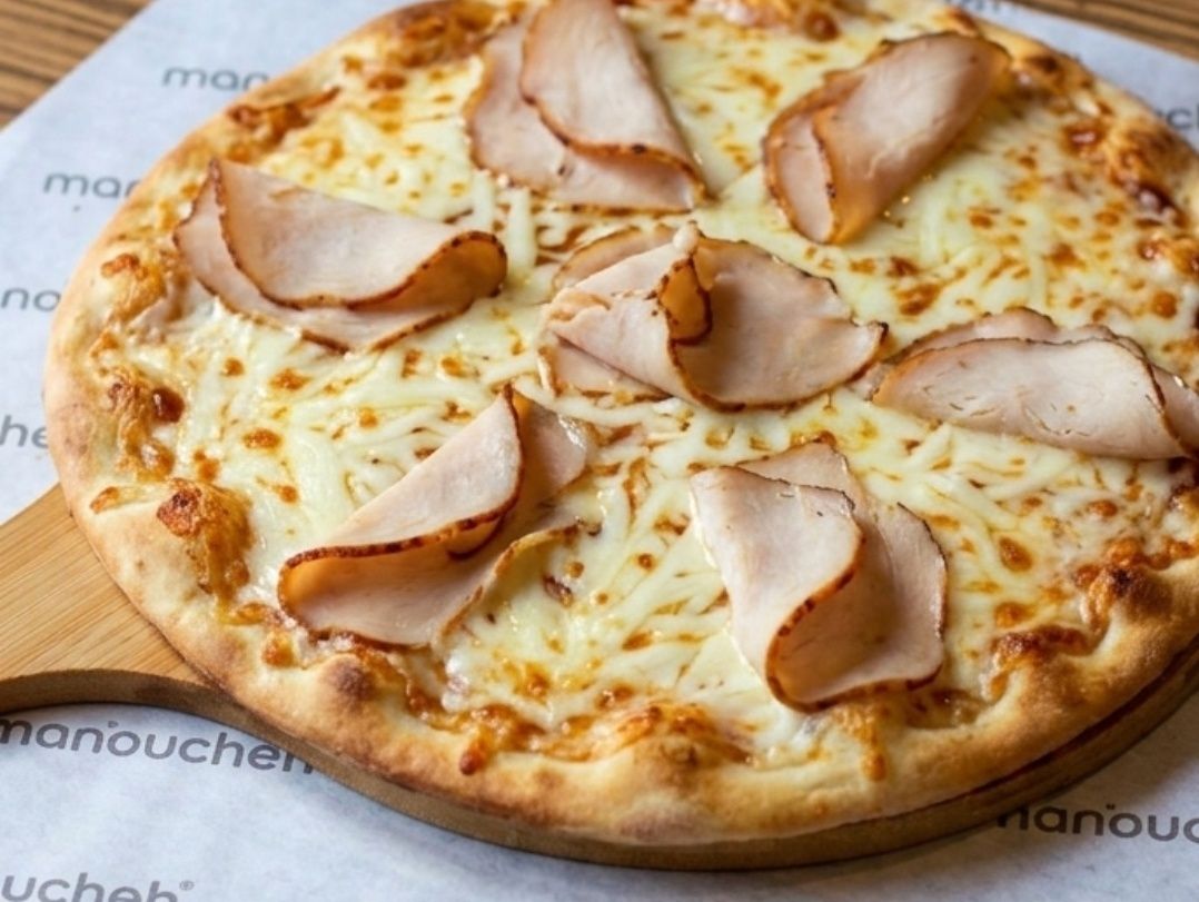 Manousheh with Cheese and Turkey