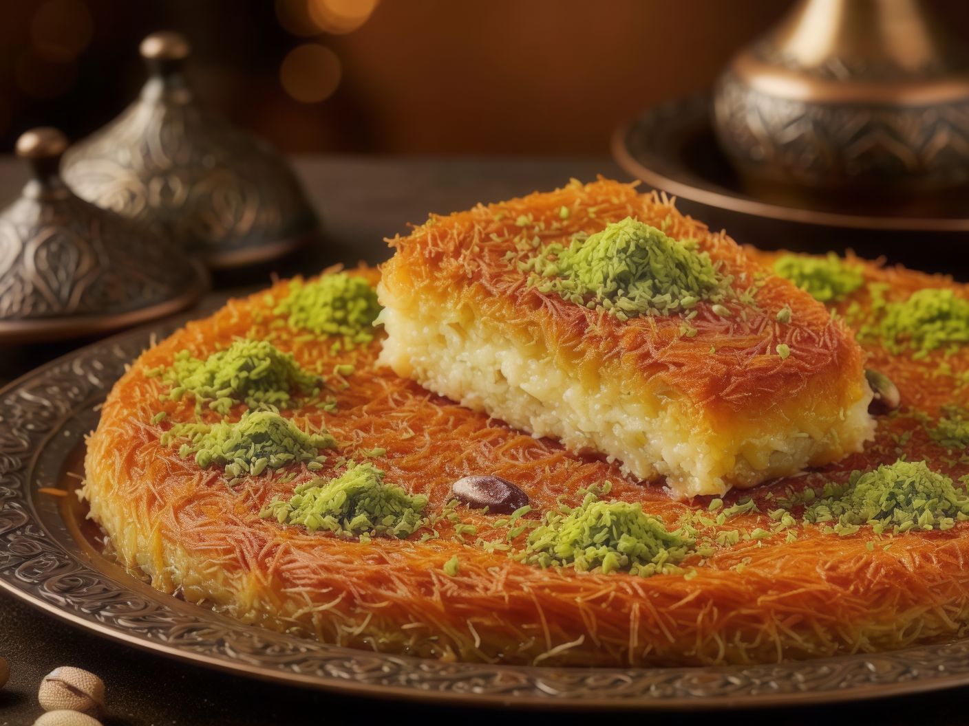 Kunafa with Cream
