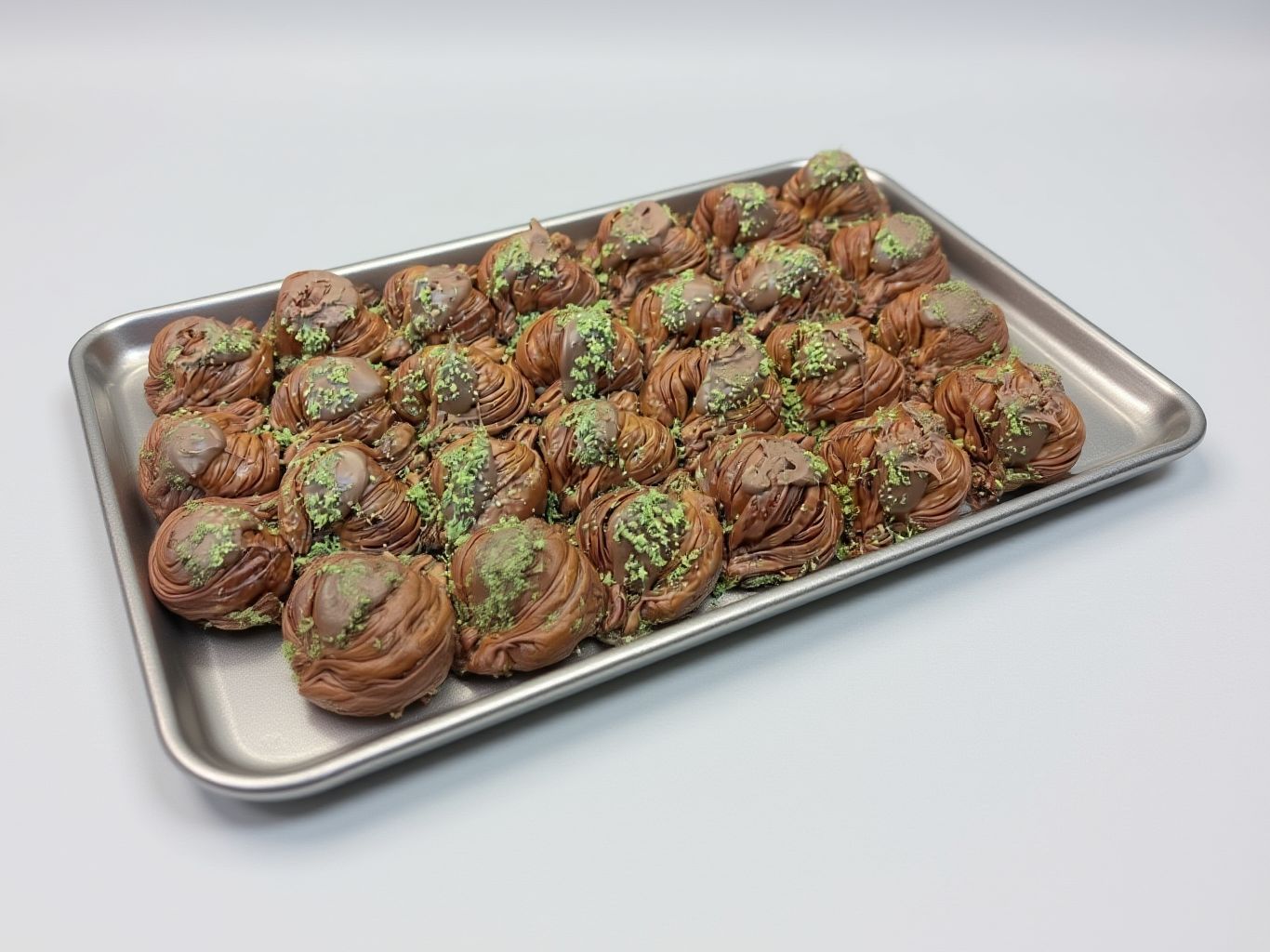 Baklava with chocolate and cashews